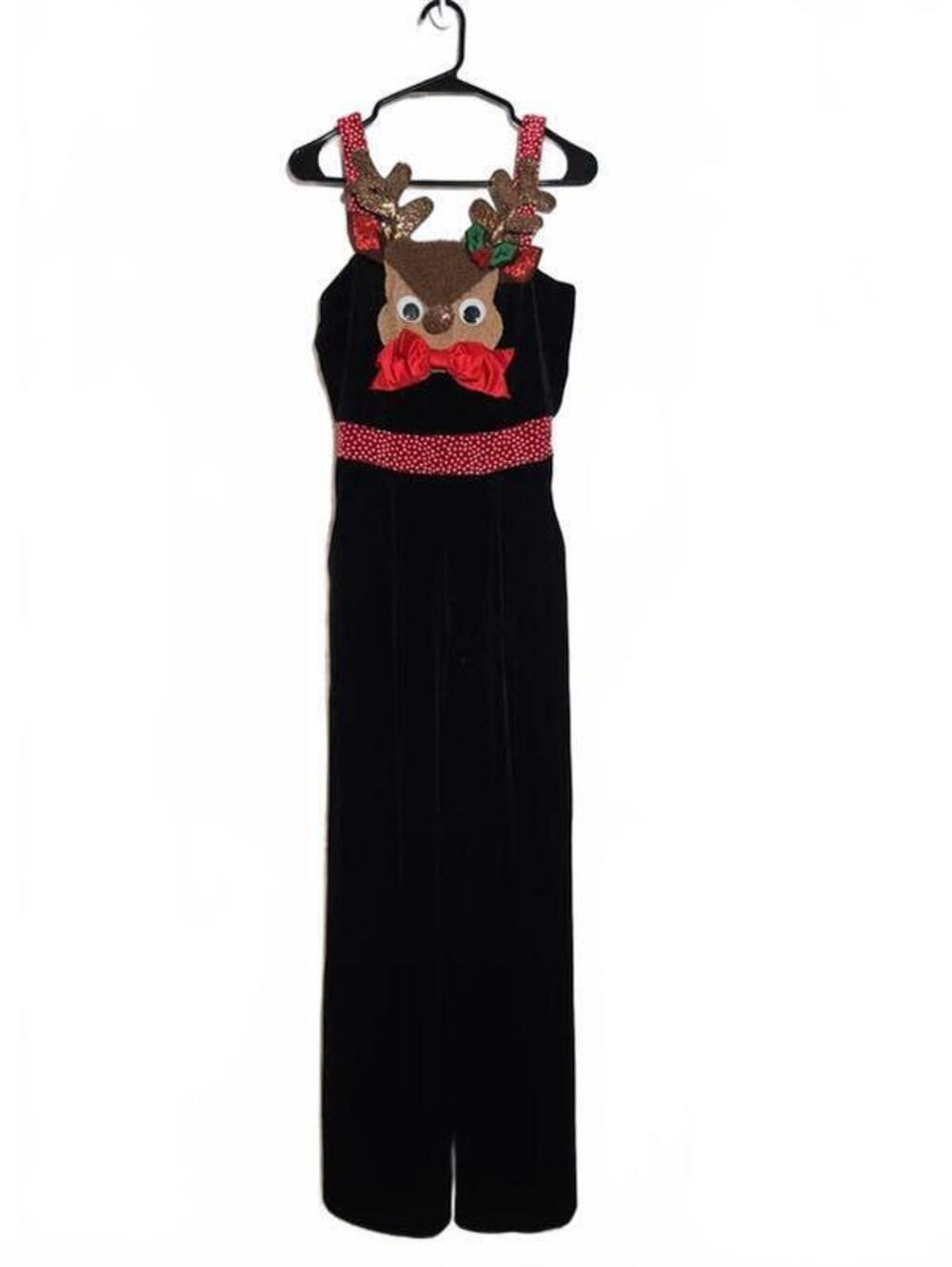 Love on a hanger Christmas Rudolph jumpsuit
